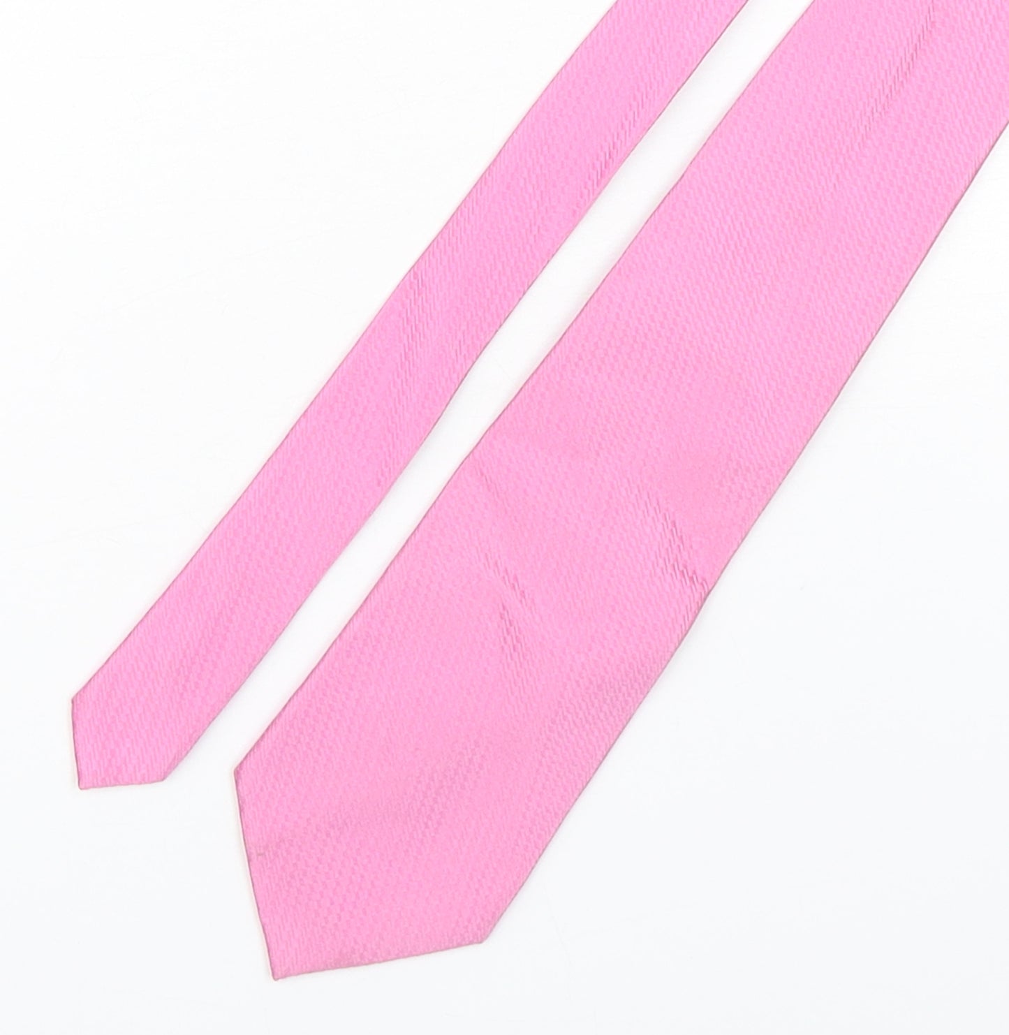 Cedar Wood State Mens Pink Grenadine Silk Pointed Tie One Size