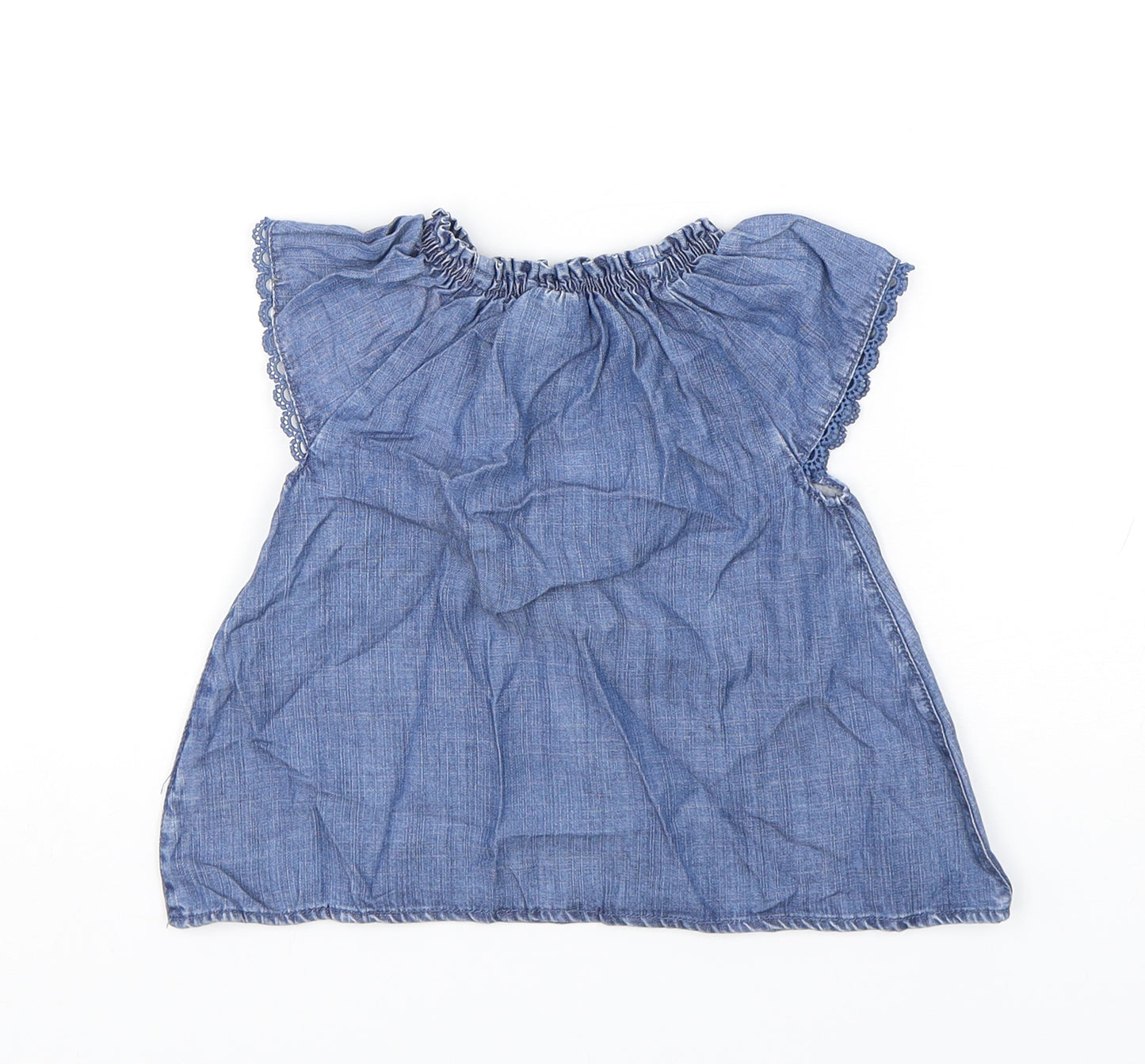 NEXT Girls Blue  Modal A-Line  Size 12-18 Months  Round Neck Pullover