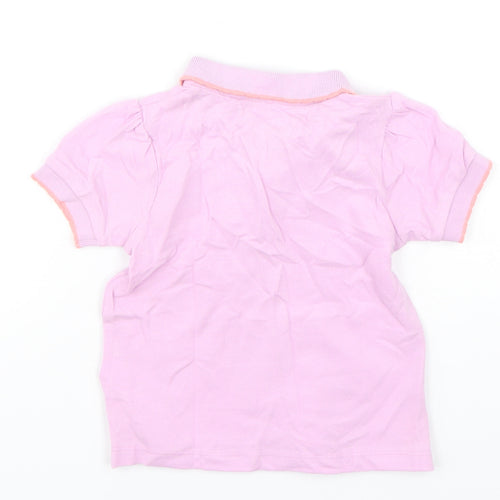 NEXT Girls Pink  Cotton Basic Polo Size 12-18 Months Collared Pullover