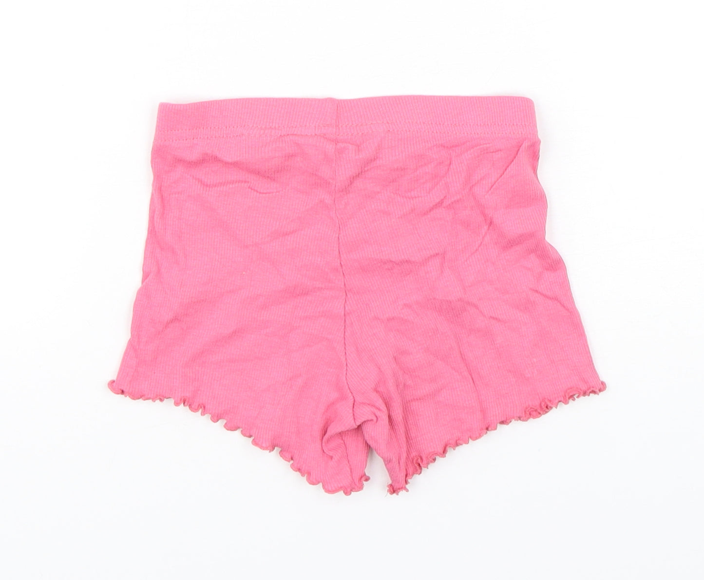 Primark Girls Pink  Cotton Cropped Trousers Size 18-24 Months   - Shorts