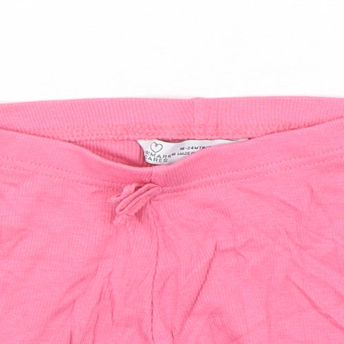 Primark Girls Pink  Cotton Cropped Trousers Size 18-24 Months   - Shorts