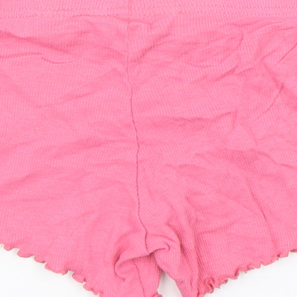 Primark Girls Pink  Cotton Cropped Trousers Size 18-24 Months   - Shorts