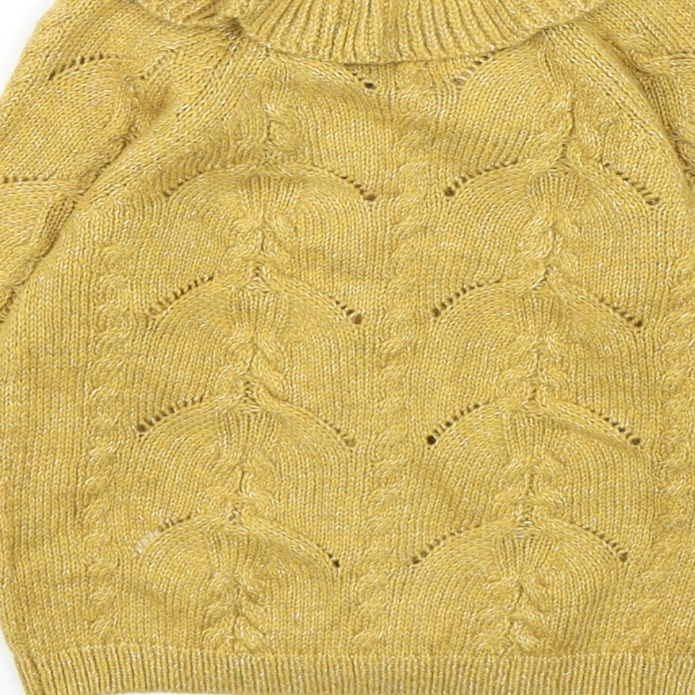 NEXT Girls Green Collared  Cotton Cardigan Jumper Size 2-3 Years  Button