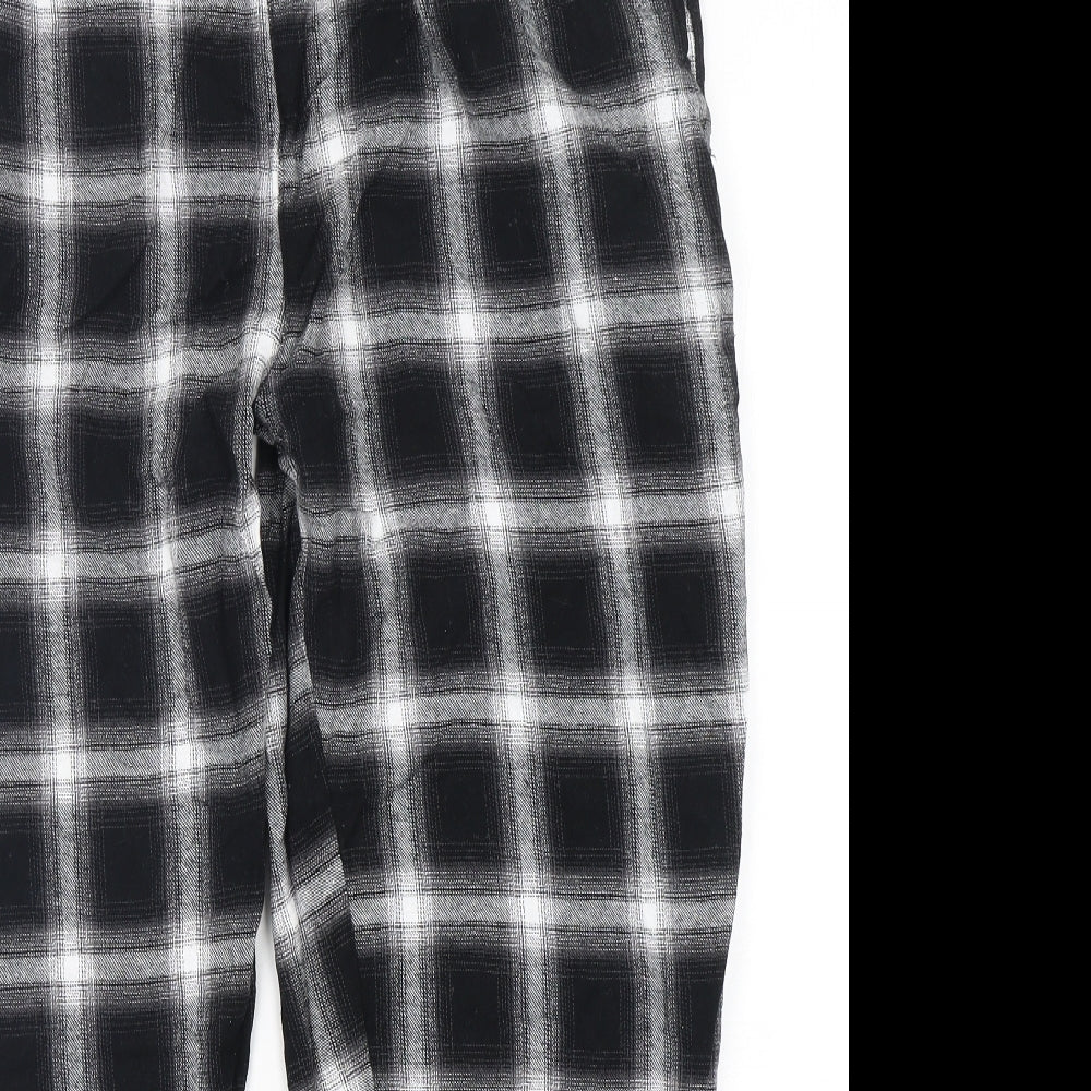 Primark Mens Black Check Cotton  Pyjama Pants Size XL