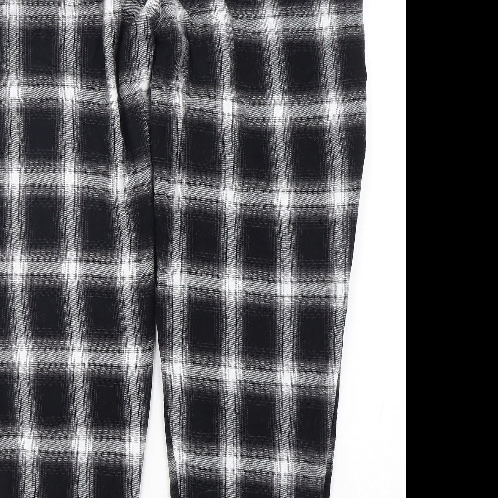 Primark Mens Black Check Cotton  Pyjama Pants Size XL