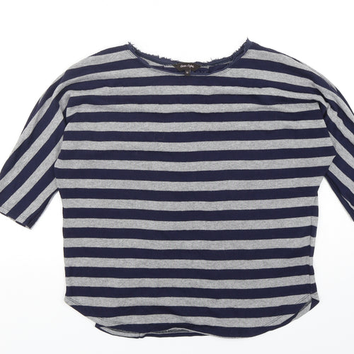 Phase Eight Womens Multicoloured Round Neck Striped Polyester Pullover Jumper Size 10