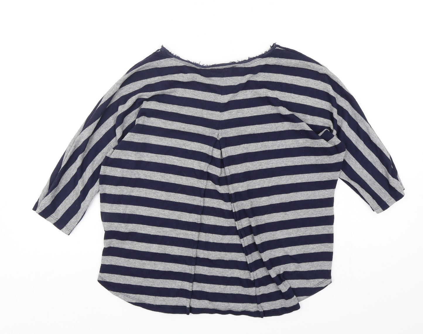 Phase Eight Womens Multicoloured Round Neck Striped Polyester Pullover Jumper Size 10