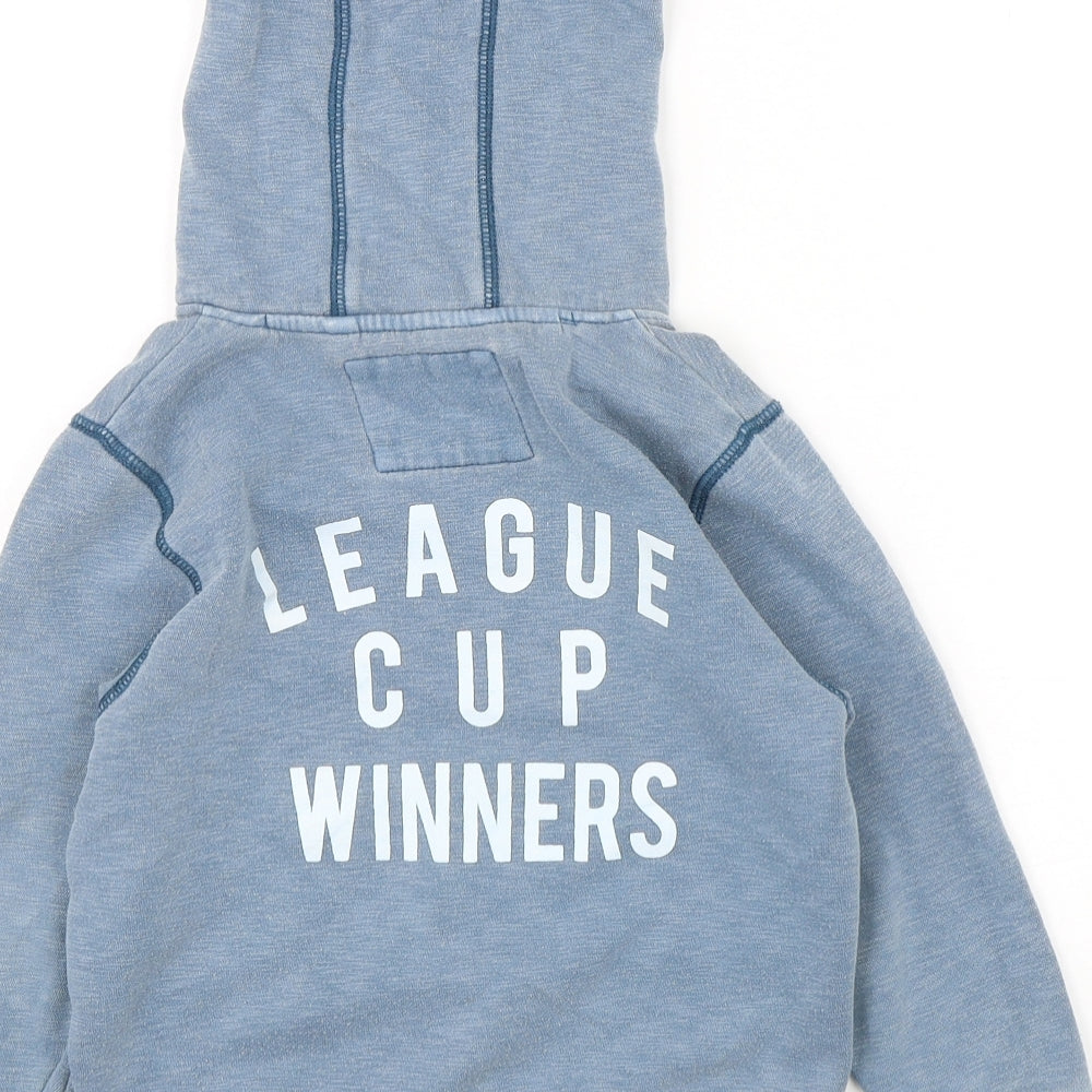 NEXT Boys Blue  Cotton Pullover Hoodie Size 5 Years  Pullover