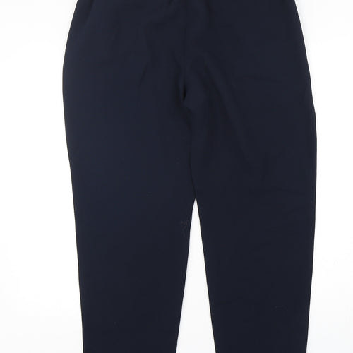 Talbots Womens Blue  Polyester Trousers  Size M L29 in Regular Drawstring