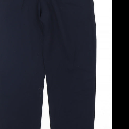Talbots Womens Blue  Polyester Trousers  Size M L29 in Regular Drawstring