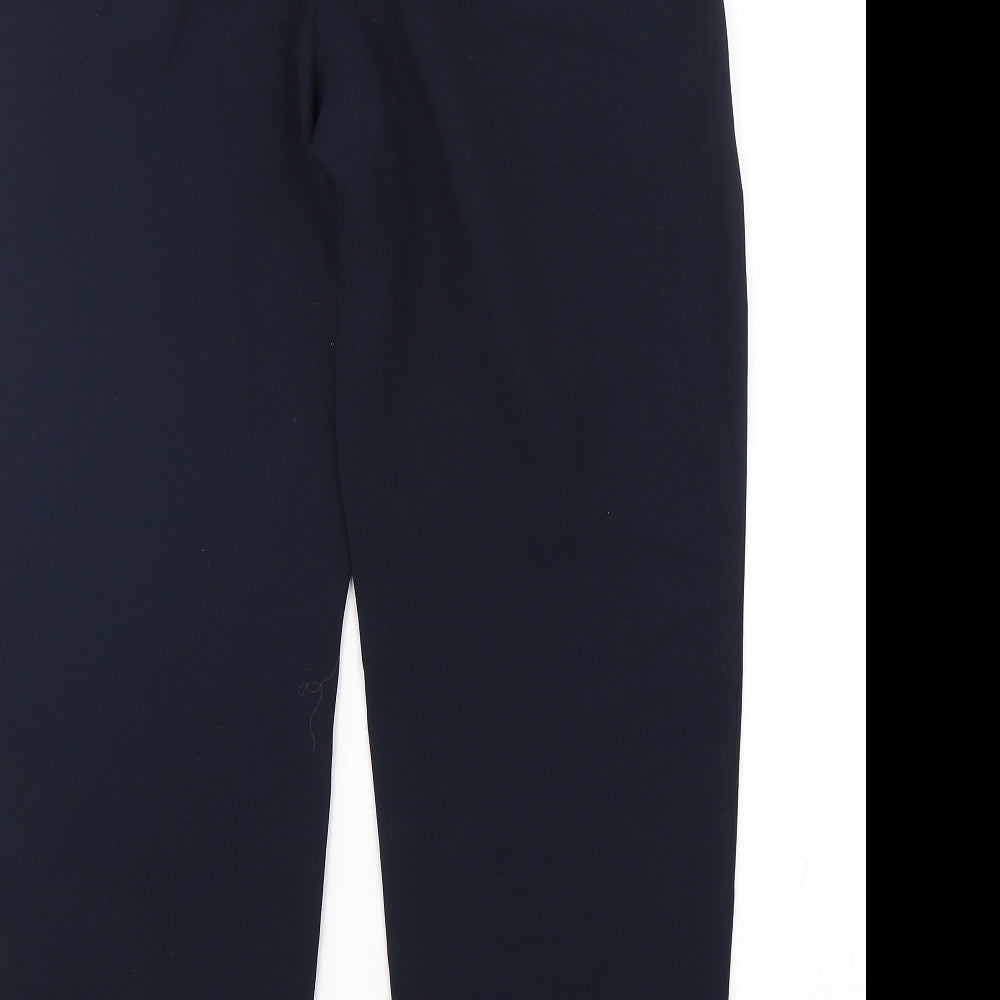 Talbots Womens Blue  Polyester Trousers  Size M L29 in Regular Drawstring