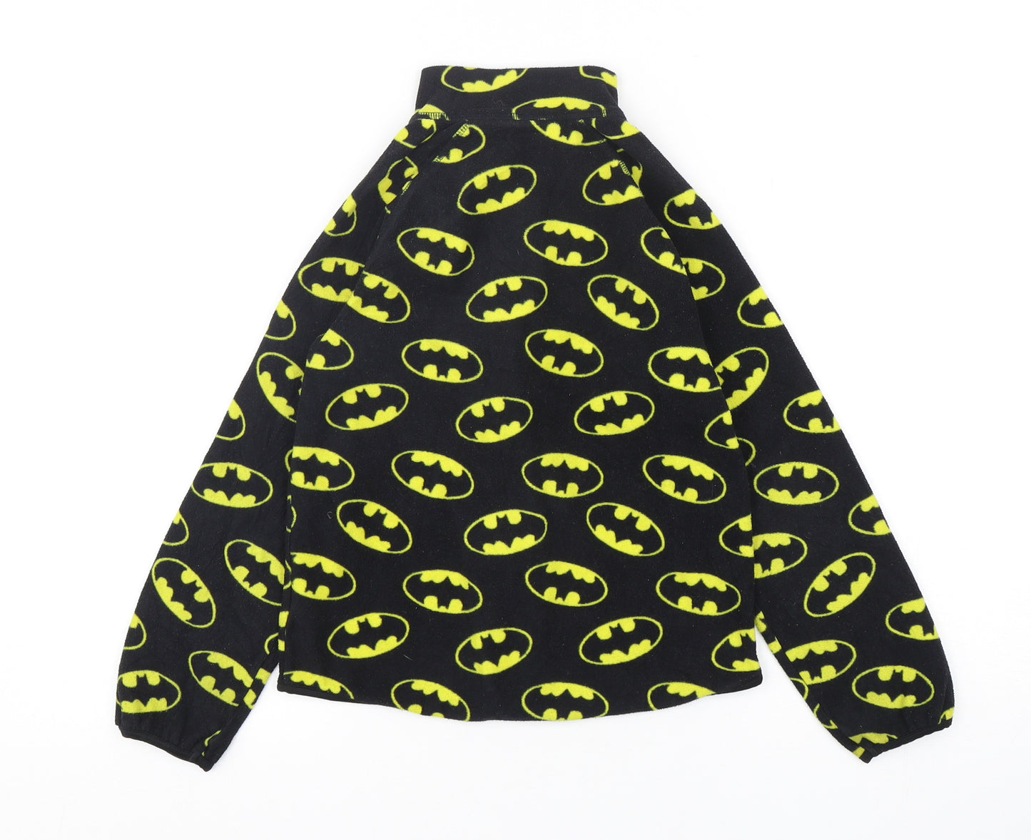H&M Boys Multicoloured Geometric Polyester Full Zip Sweatshirt Size 7-8 Years  Zip - Batman