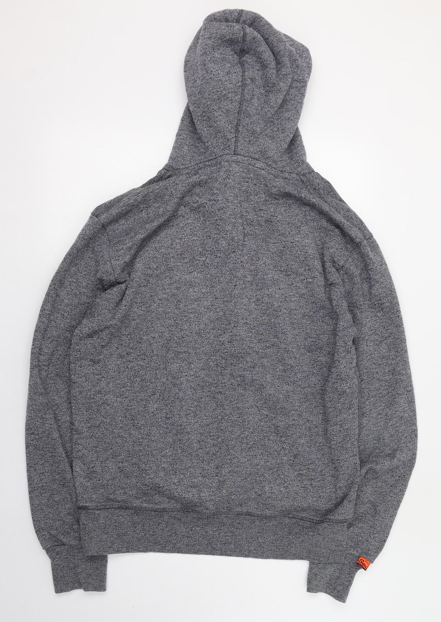 Superdry Mens Grey  Cotton Pullover Hoodie Size L