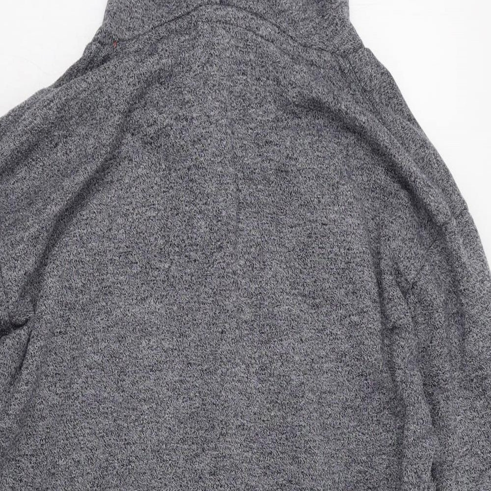 Superdry Mens Grey  Cotton Pullover Hoodie Size L
