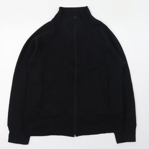 Bonmarché Womens Black Mock Neck  Polyester Full Zip Jumper Size 8