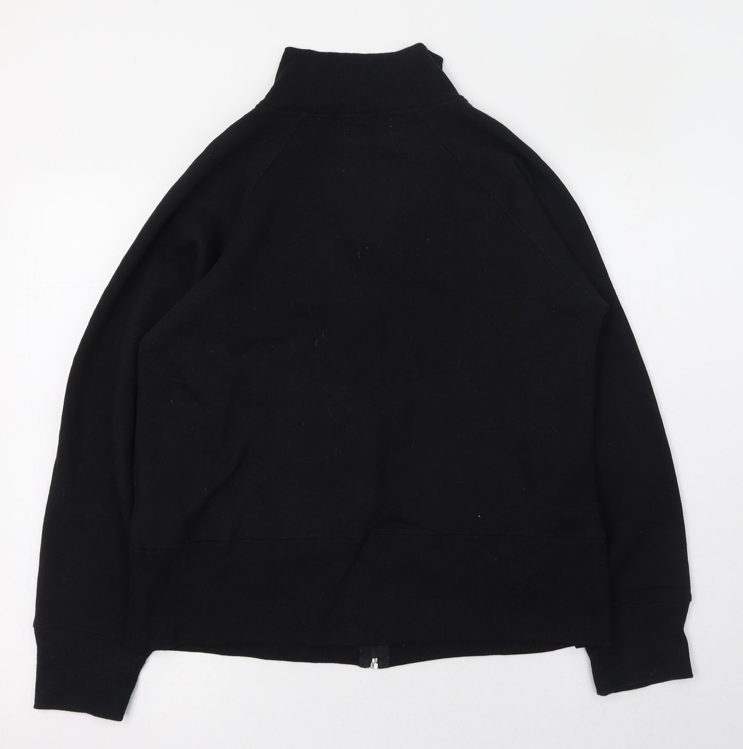 Bonmarché Womens Black Mock Neck  Polyester Full Zip Jumper Size 8