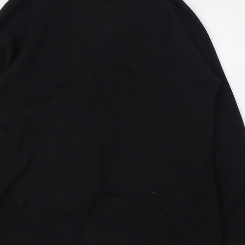 Bonmarché Womens Black Mock Neck  Polyester Full Zip Jumper Size 8