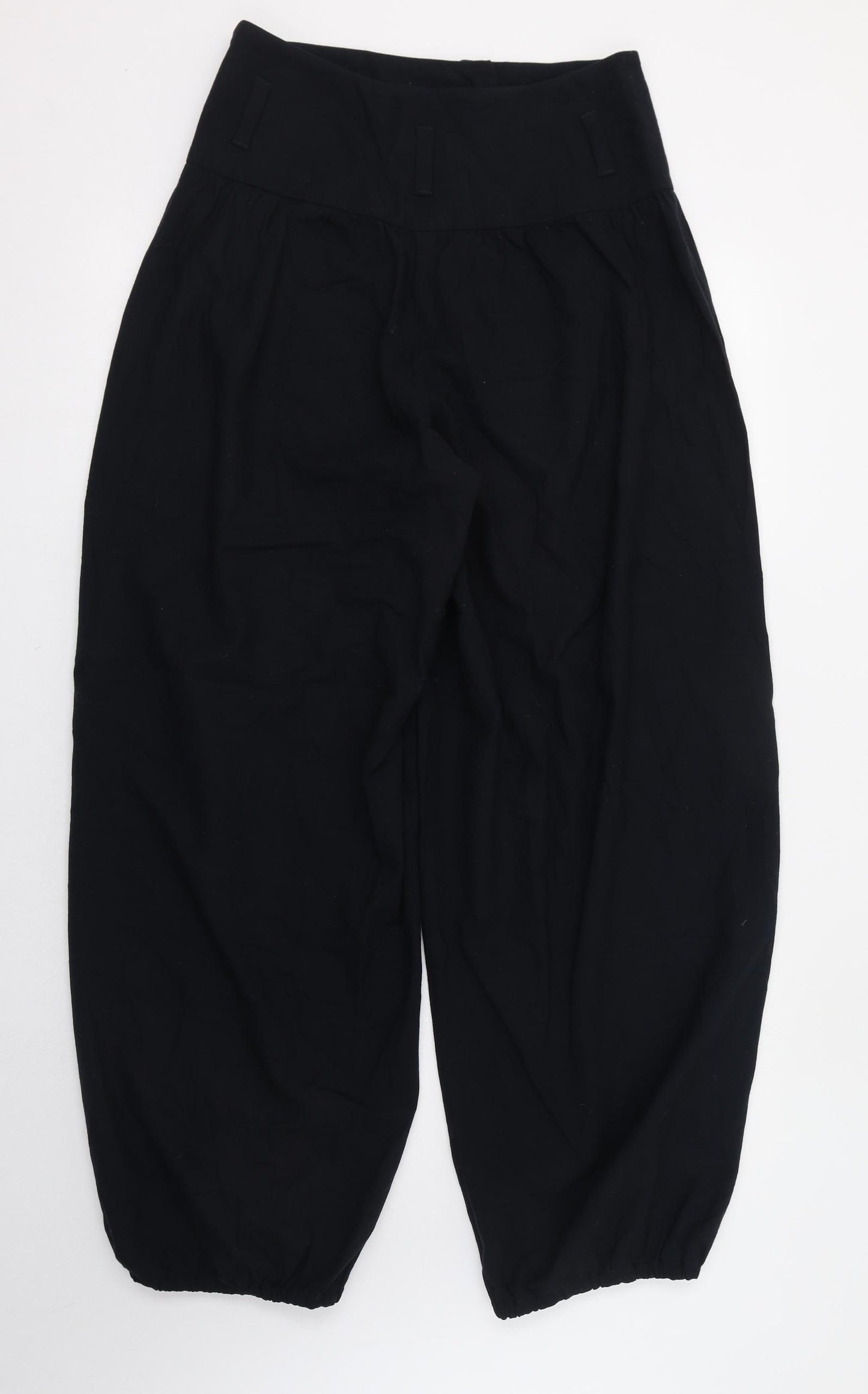 Toast Womens Black  Wool Bloomer Trousers Size 8 L28 in Regular Zip