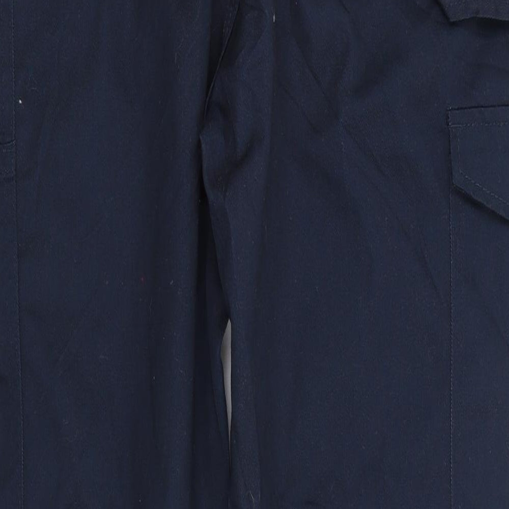 Dickies Mens Blue  Polyester Carpenter Trousers Size 34 L30 in Regular Zip