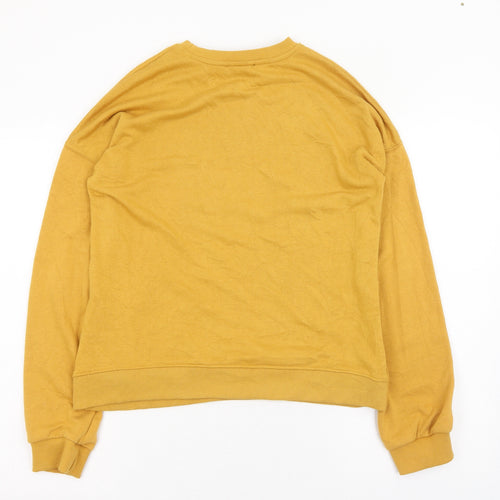 New Look Womens Yellow Round Neck  Polyester Pullover Jumper Size 8   - Bronx