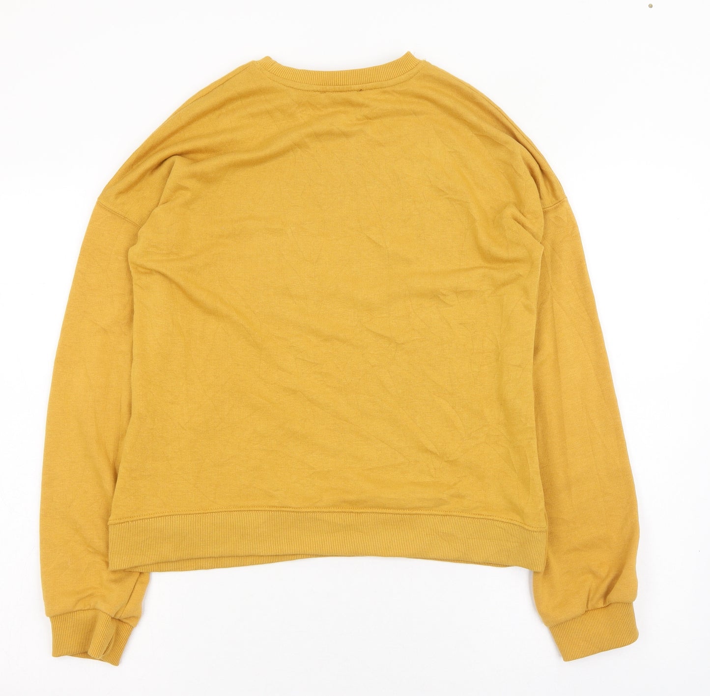 New Look Womens Yellow Round Neck  Polyester Pullover Jumper Size 8   - Bronx