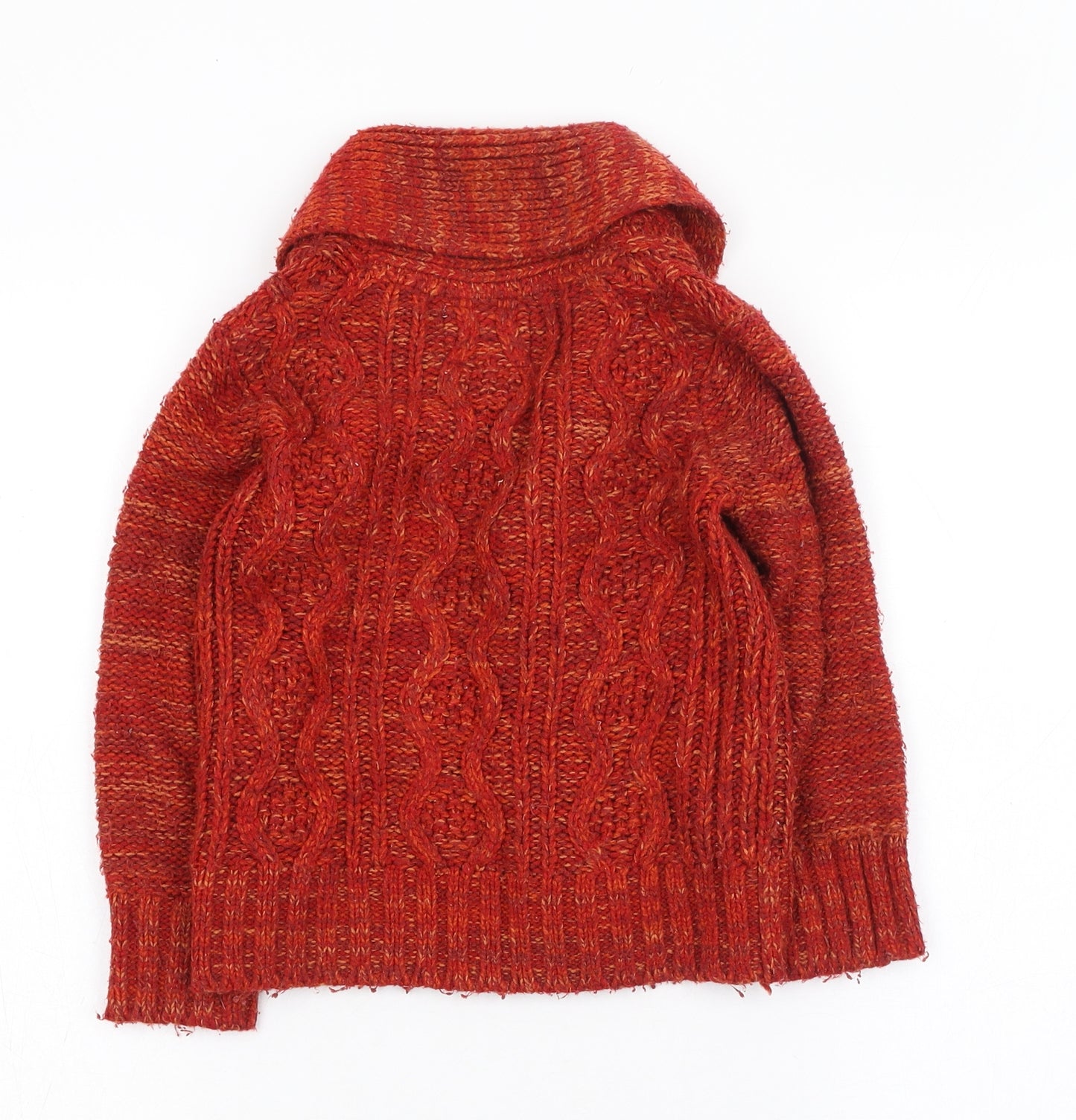 John Lewis Boys Red V-Neck  Acrylic Cardigan Jumper Size 5 Years  Button
