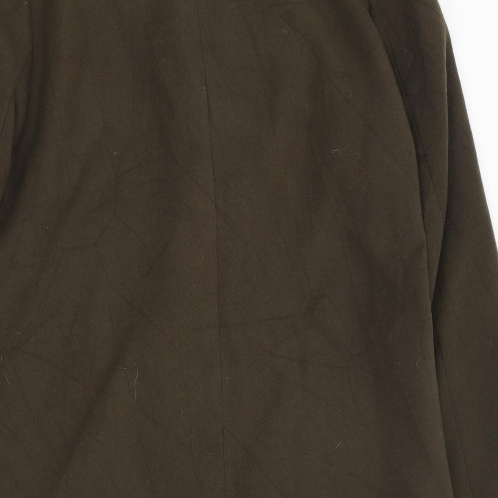 New Look Womens Green   Overcoat Jacket Size 10  Button