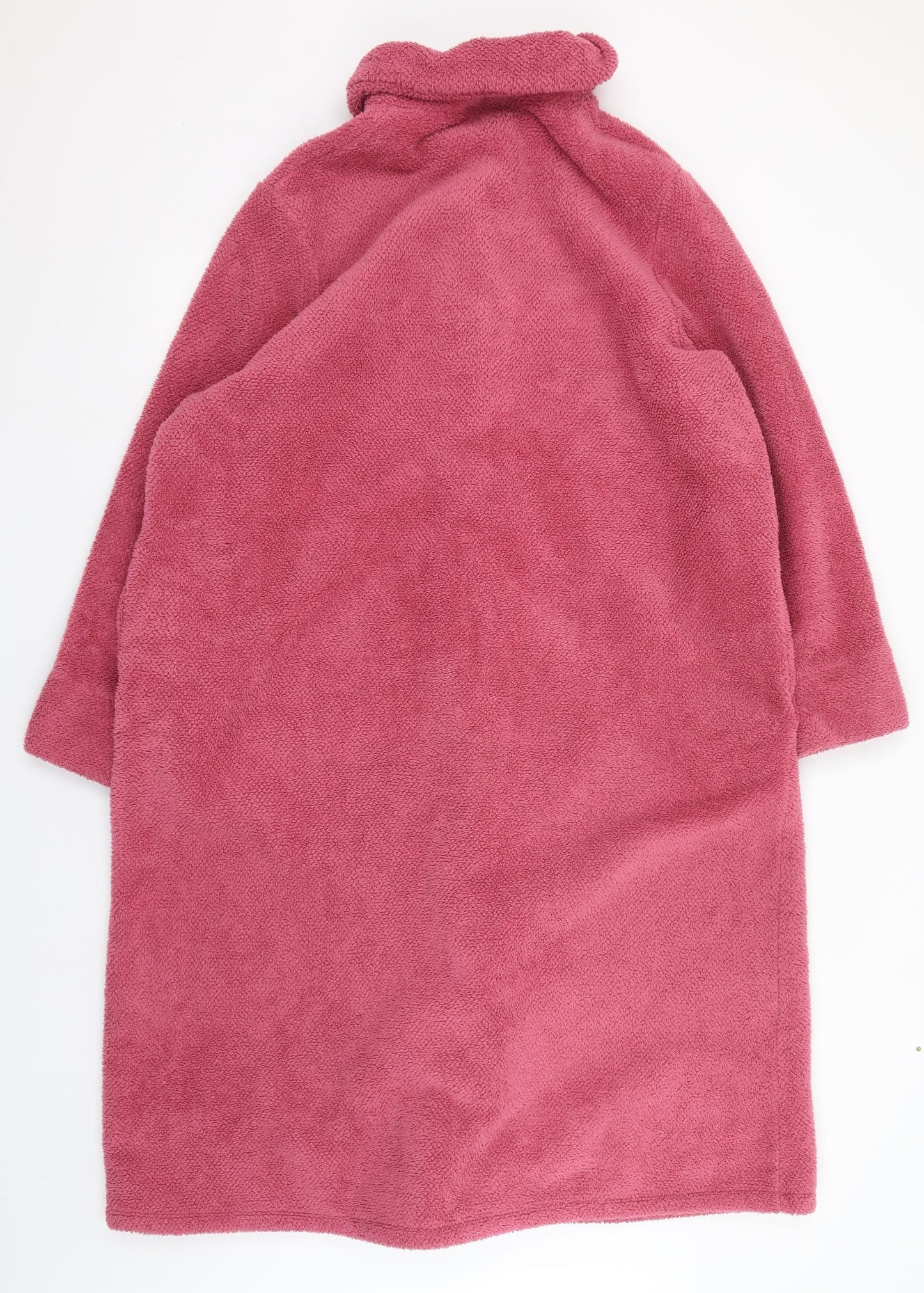 Marks and Spencer Womens Pink  Polyester Top Robe Size 20  Button