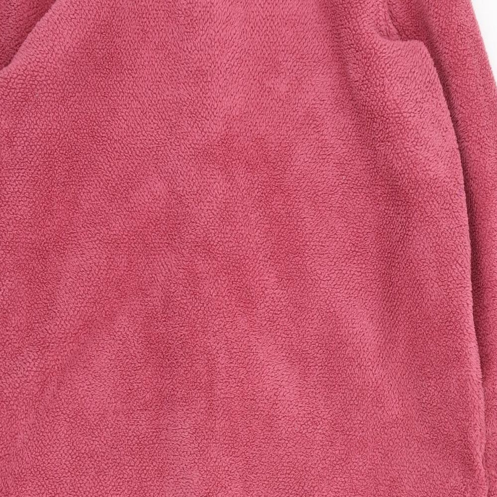 Marks and Spencer Womens Pink  Polyester Top Robe Size 20  Button