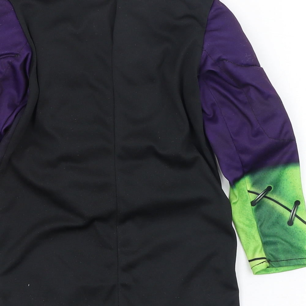 B&M Boys Green  Polyester Basic T-Shirt Size 3-4 Years Round Neck Hook & Loop - Halloween, Monster