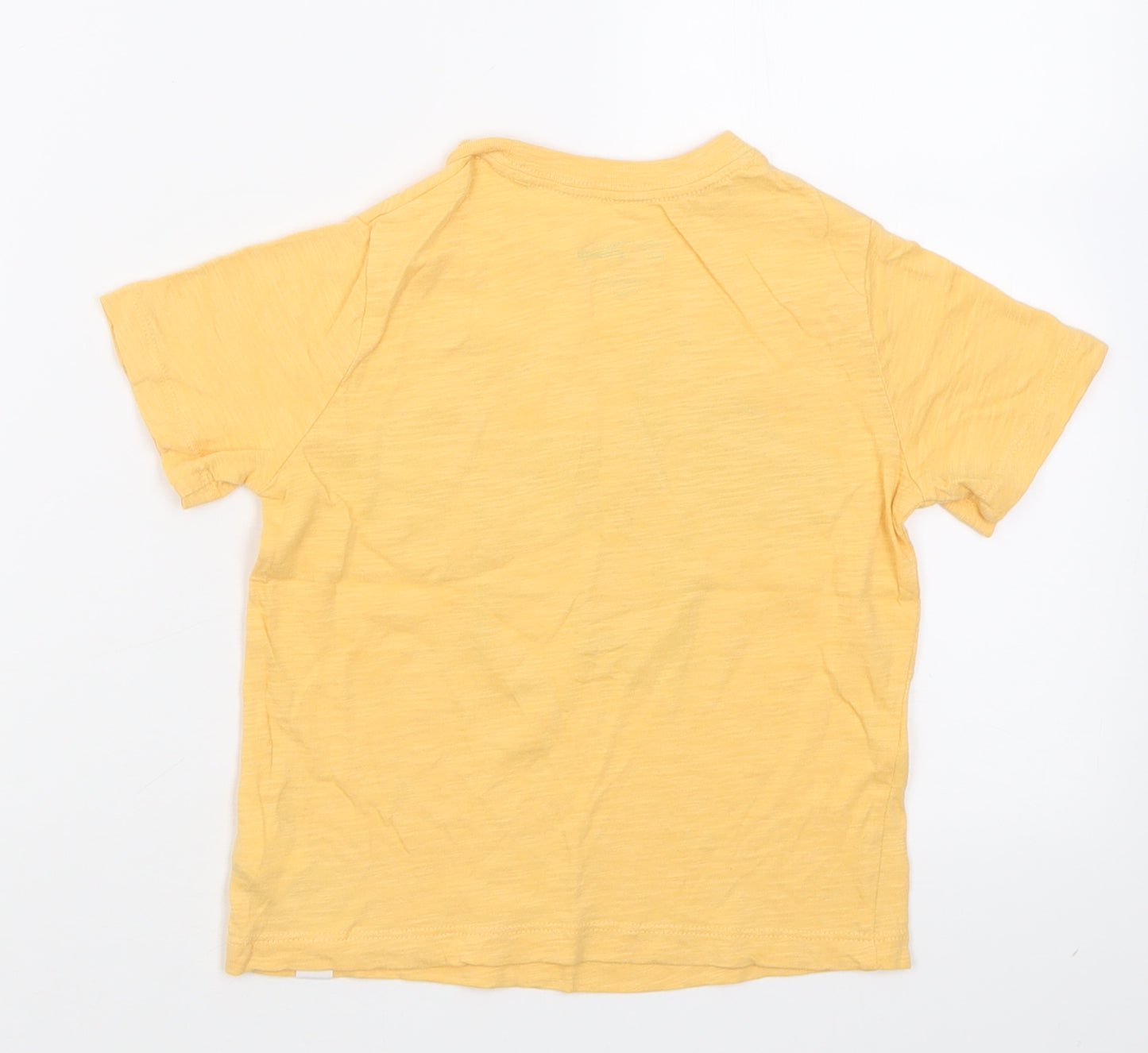Gap Boys Orange  Cotton Basic T-Shirt Size 5 Years Crew Neck Pullover - Mickey Mouse Disney