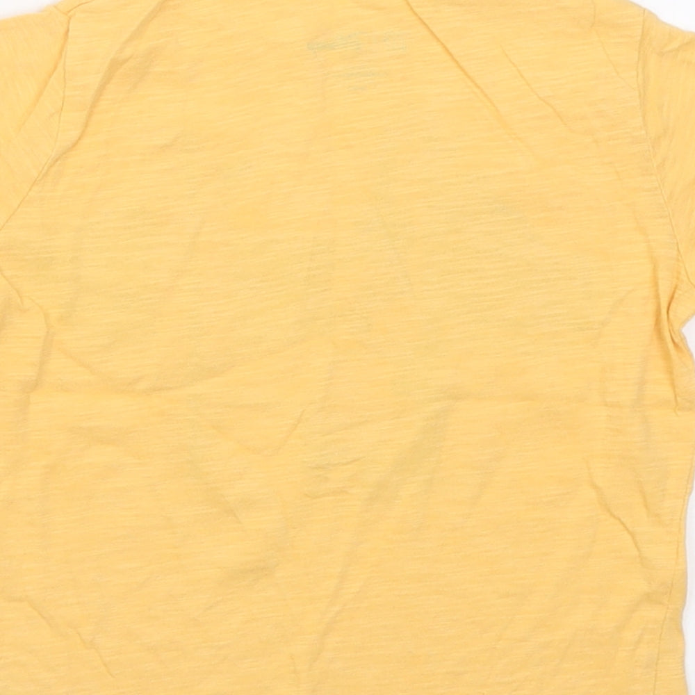 Gap Boys Orange  Cotton Basic T-Shirt Size 5 Years Crew Neck Pullover - Mickey Mouse Disney