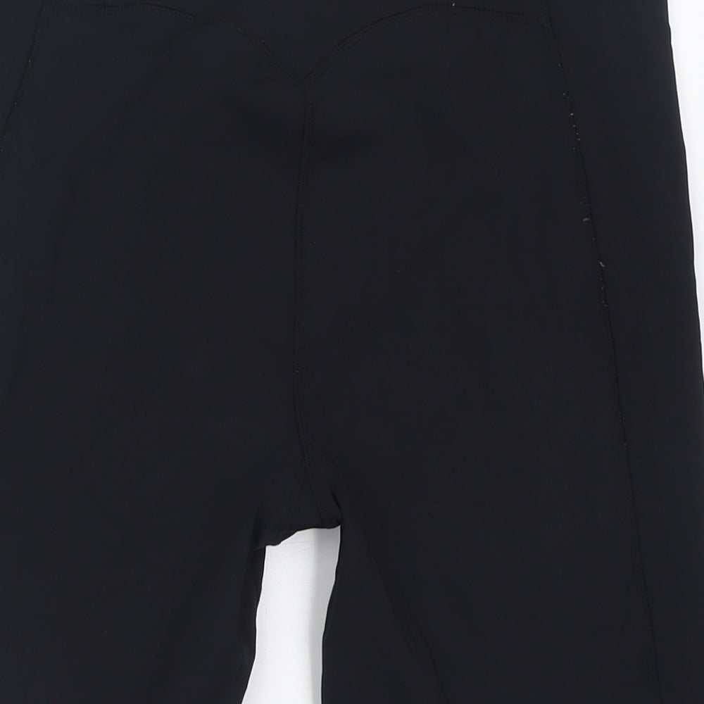 USA Pro Womens Black  Nylon Biker Shorts Size 18 L6 in Regular