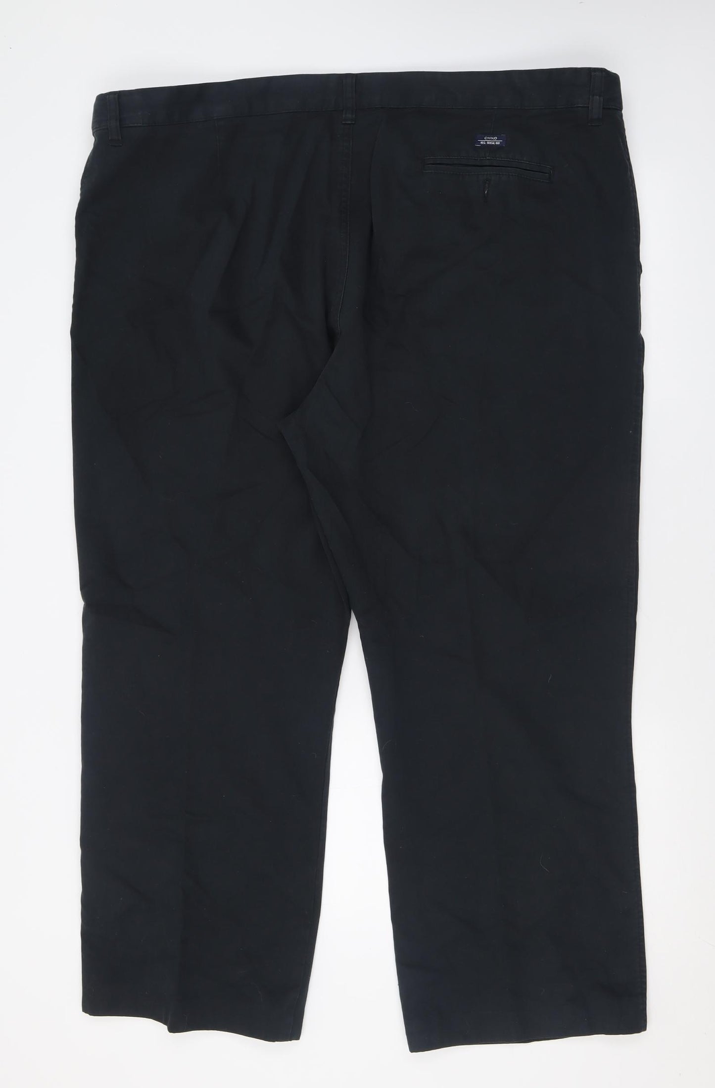 Blue Harbour Mens Black  Cotton Chino Trousers Size 46 L29 in Regular Button