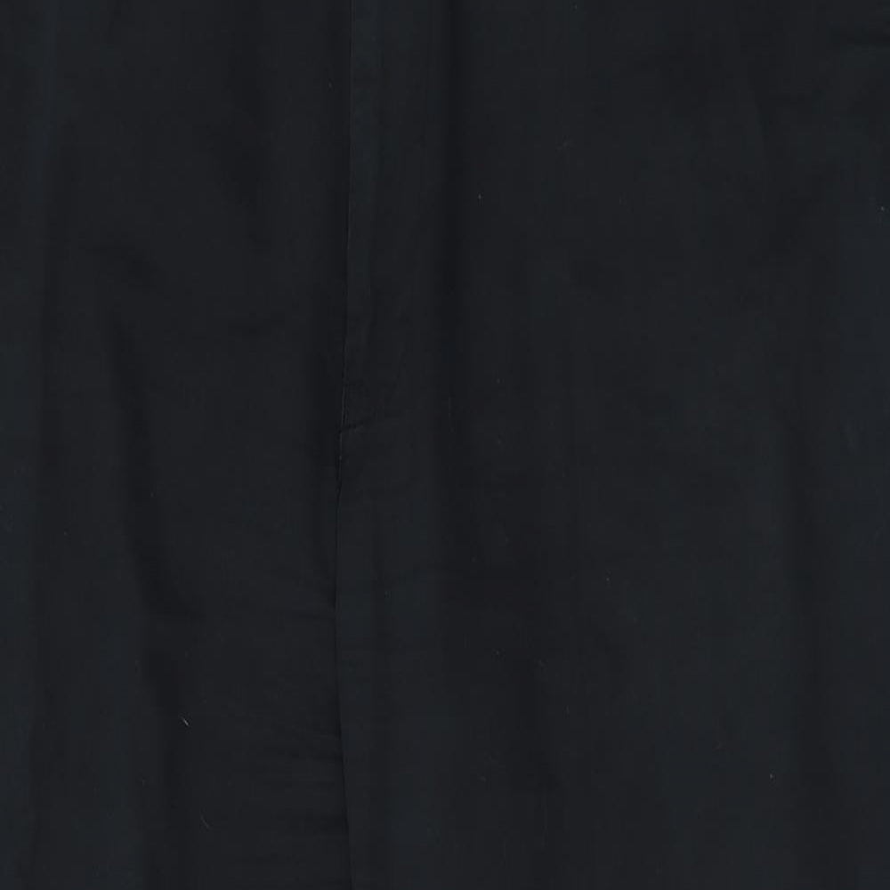 Blue Harbour Mens Black  Cotton Chino Trousers Size 46 L29 in Regular Button