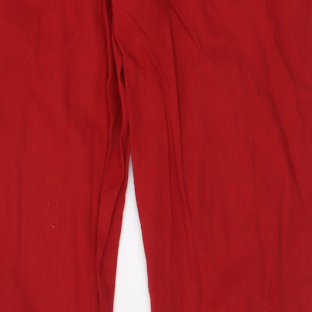 Signature by Levi Strauss & Co. Mens Red  Linen Trousers  Size 36 L34 in Regular Button