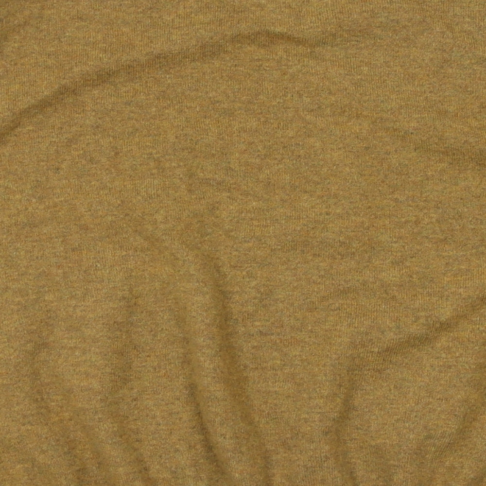 Autograph Mens Yellow V-Neck  Cashmere Pullover Jumper Size 4XL
