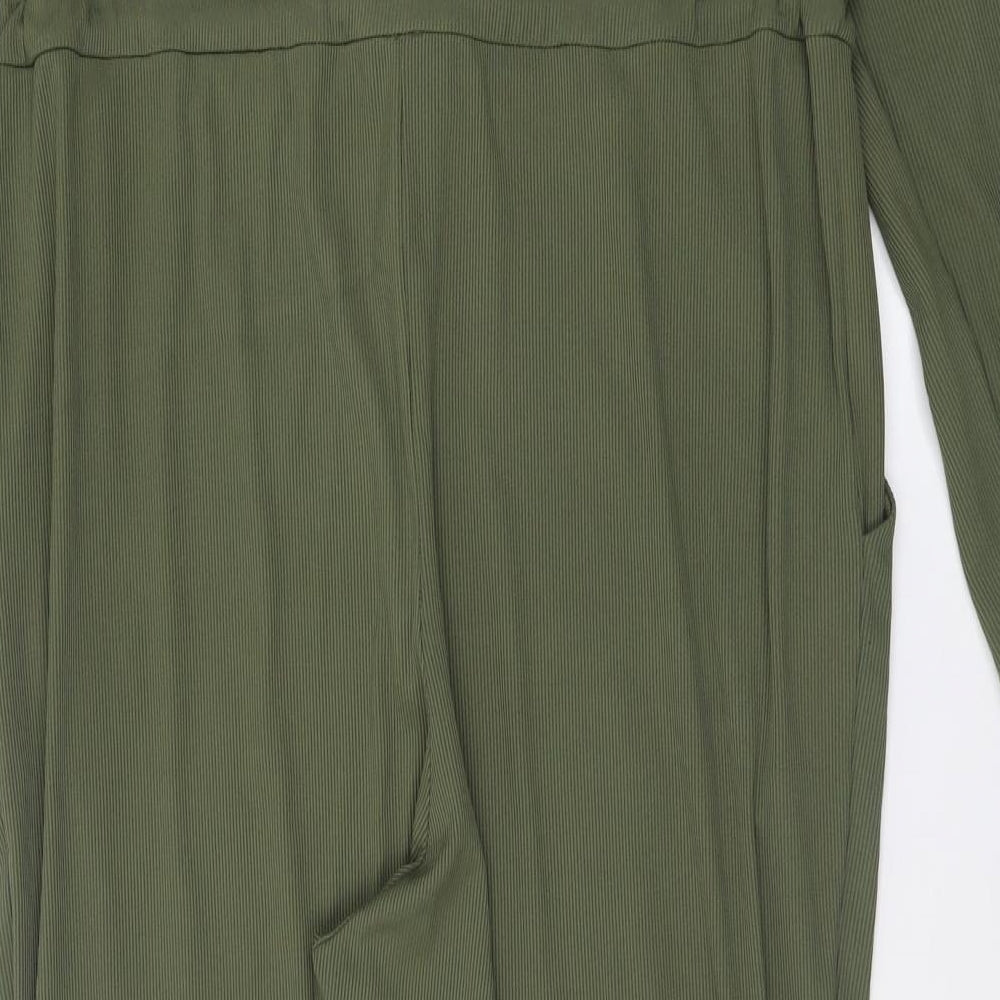 Boohoo Womens Green  Polyester Jumpsuit One-Piece Size 24 L30 in Pullover