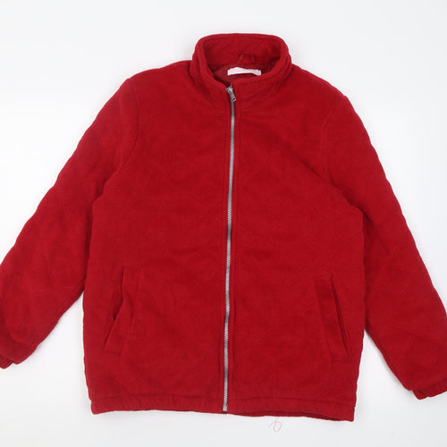 Casual Comfort Womens Red   Jacket  Size S  Zip