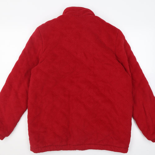 Casual Comfort Womens Red   Jacket  Size S  Zip