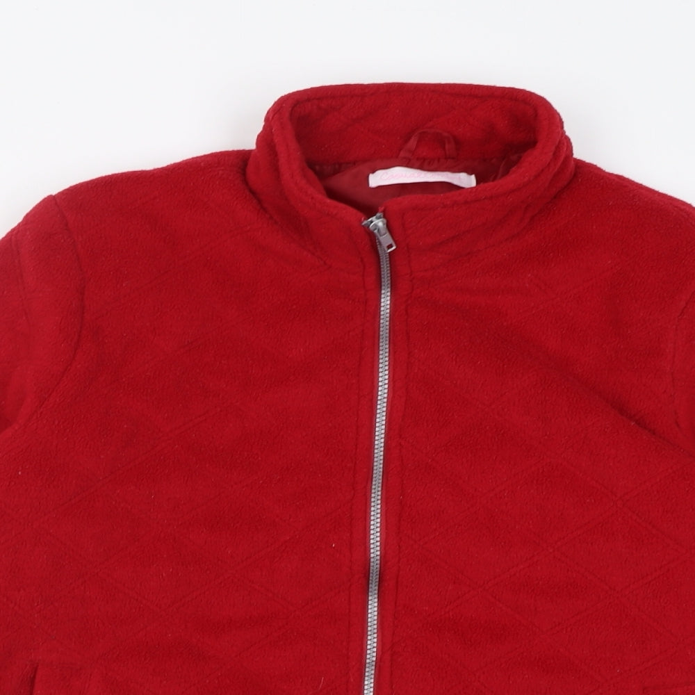 Casual Comfort Womens Red   Jacket  Size S  Zip