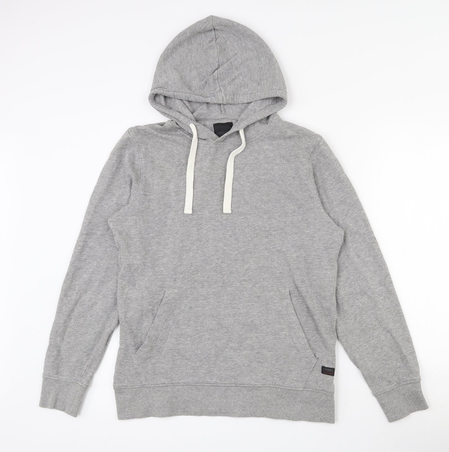Produkt Mens Grey  Cotton Pullover Hoodie Size M
