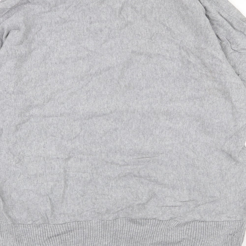 MARBLE Womens Grey Roll Neck  100% Cotton Pullover Jumper Size 10