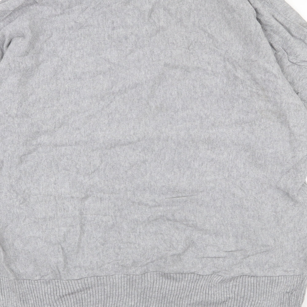 MARBLE Womens Grey Roll Neck  100% Cotton Pullover Jumper Size 10