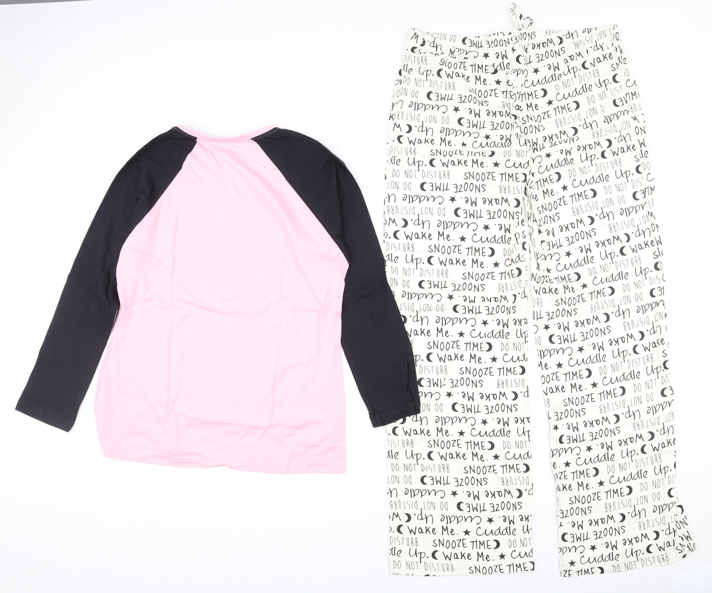 Dunnes sleep  Womens Multicoloured Geometric 100% Cotton Top Pyjama Set Size 10