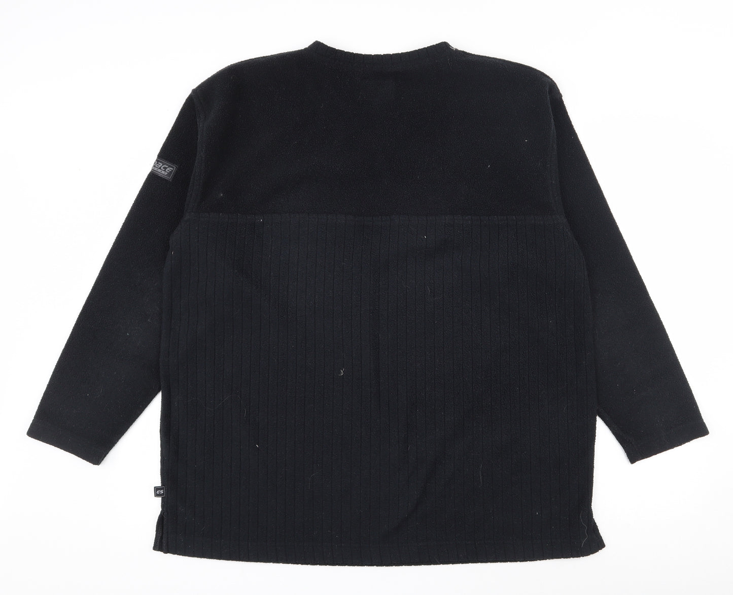 Espace Mens Black  Polyester Pullover Sweatshirt Size M