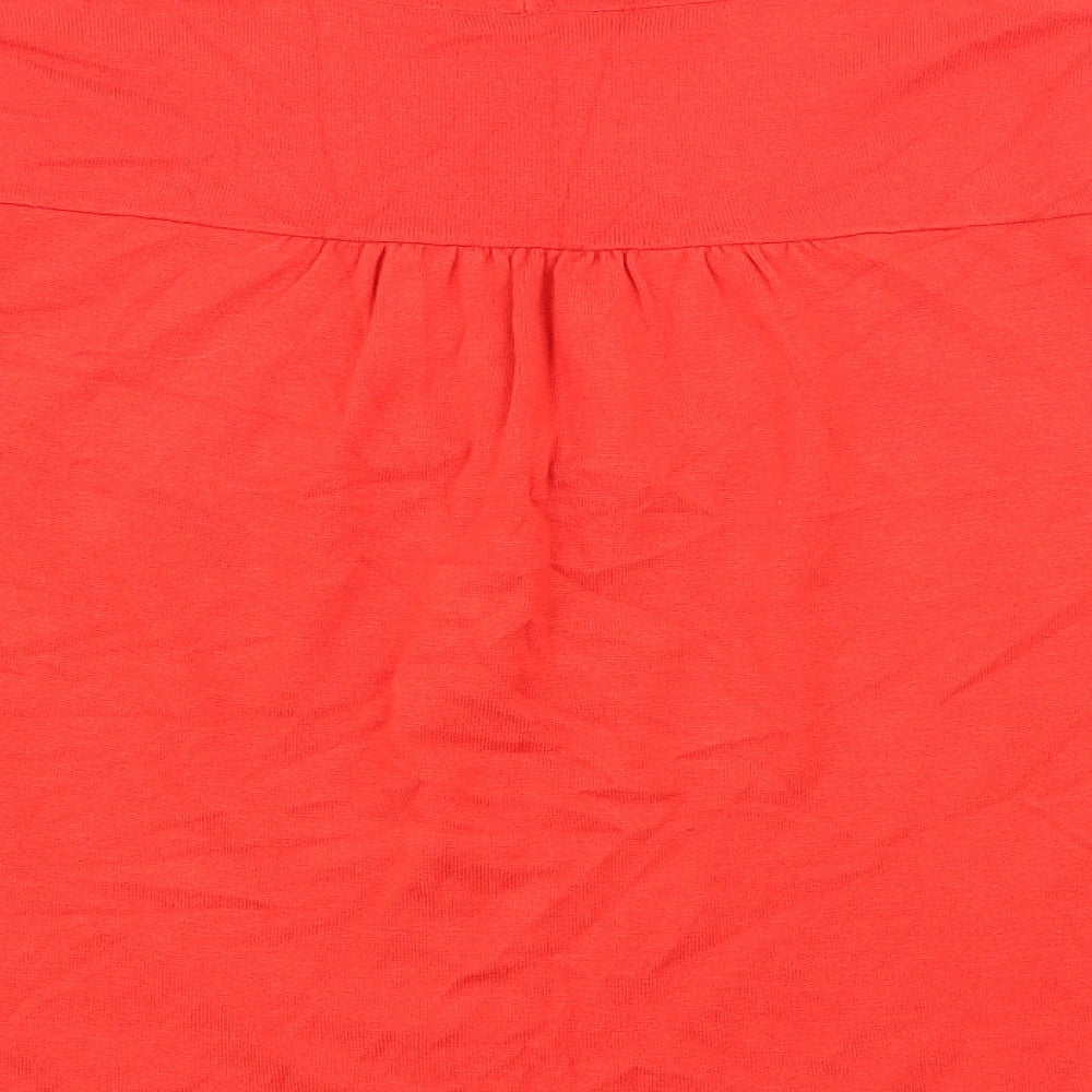 Alex & Co Womens Red V-Neck  Viscose Cardigan Jumper Size 12