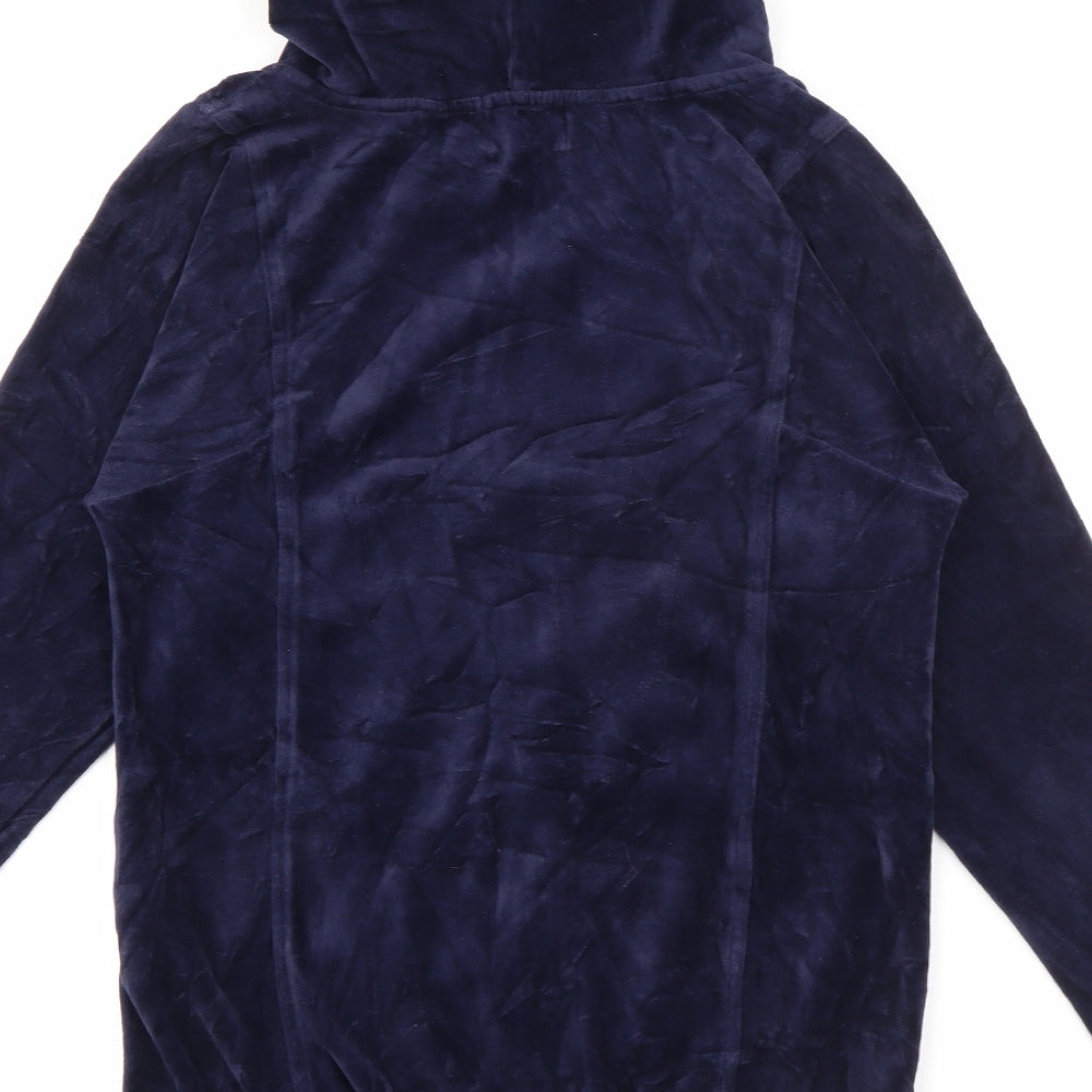 Juicy Couture Womens Blue  Cotton Full Zip Hoodie Size S  Zip