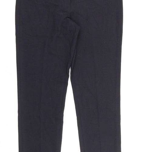 CC Womens Blue  Polyester Carrot Trousers Size 12 L29 in Regular Zip