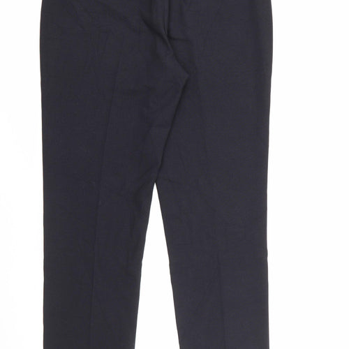CC Womens Blue  Polyester Carrot Trousers Size 12 L29 in Regular Zip